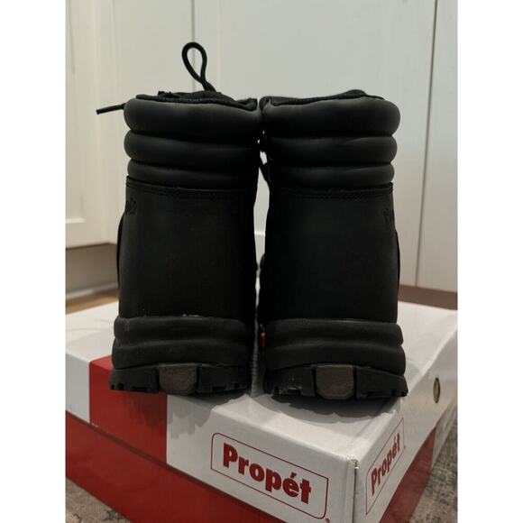 NEW Propet Mens Blizzard Mid Lace Leather Boot M3789 Black Size 11.5 X-wide 200g - Picture 10 of 11